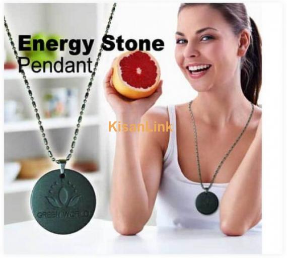 Green World Energy Stone Pendant in Kāmoke - 03008786895